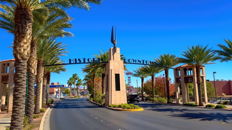 Historic downtown Boulder City, Nevada